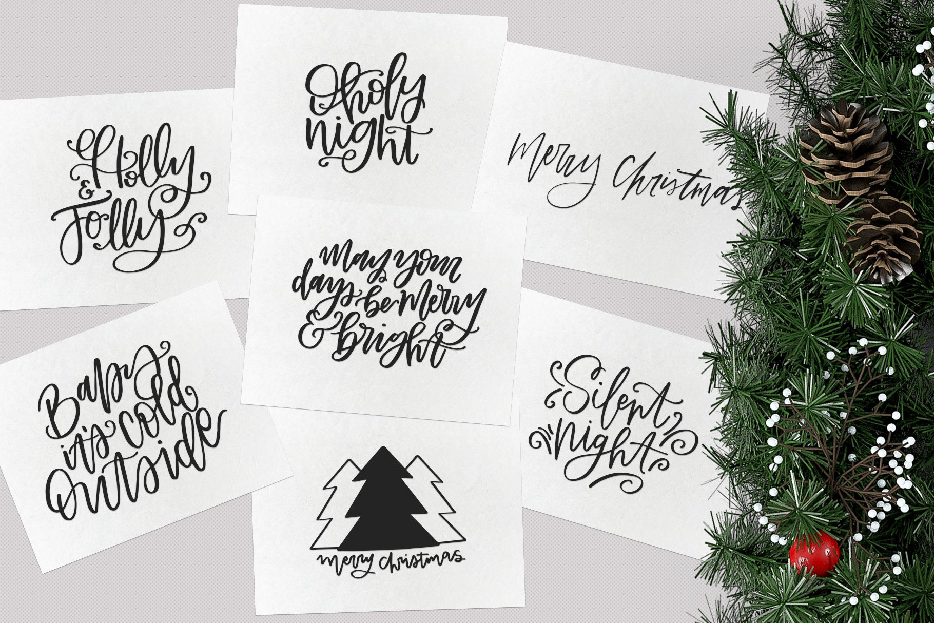 Christmas Symbols Font - Volume 2 preview image.