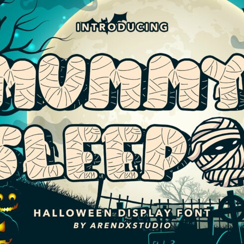 Mummy Sleep - Halloween Display Font cover image.