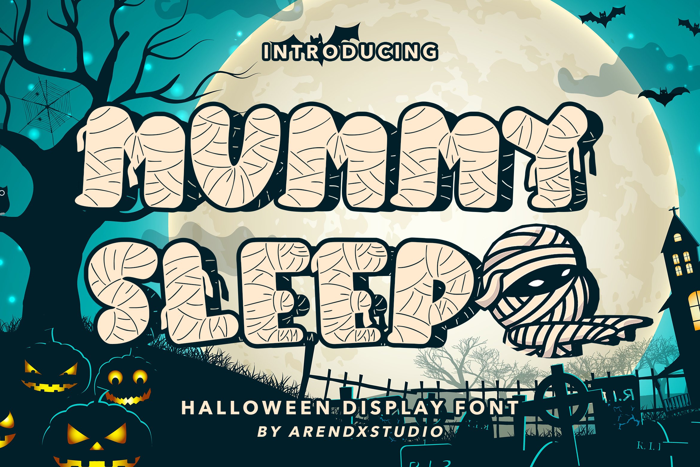 Mummy Sleep - Halloween Display Font cover image.