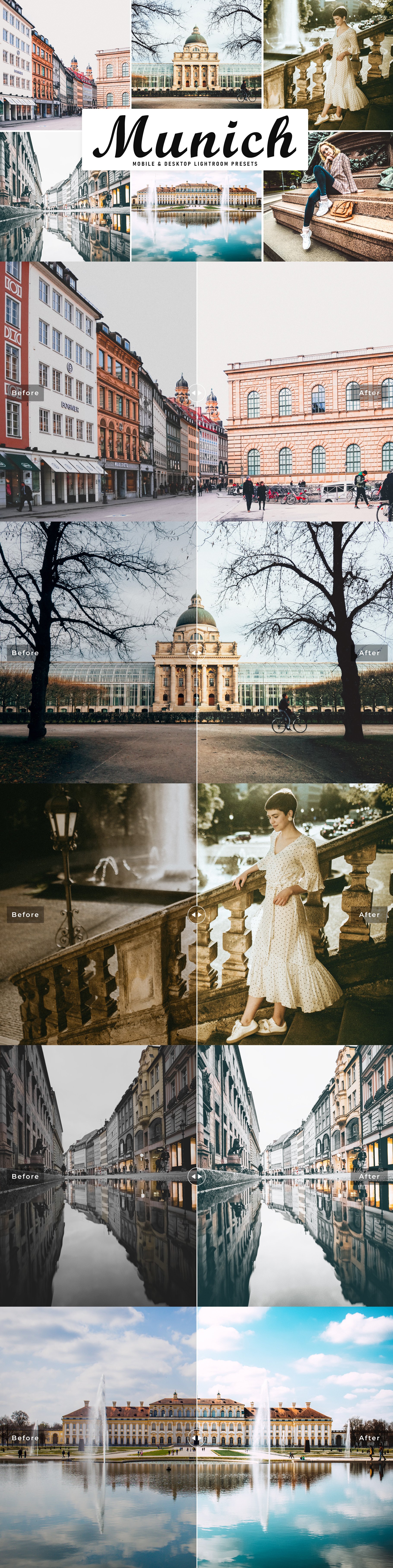 Munich Lightroom Presets Packcover image.