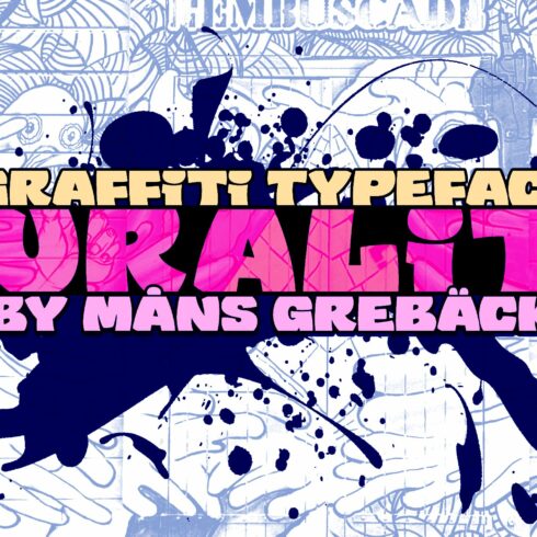 Murality – 5 Cool Graffiti Typefaces cover image.