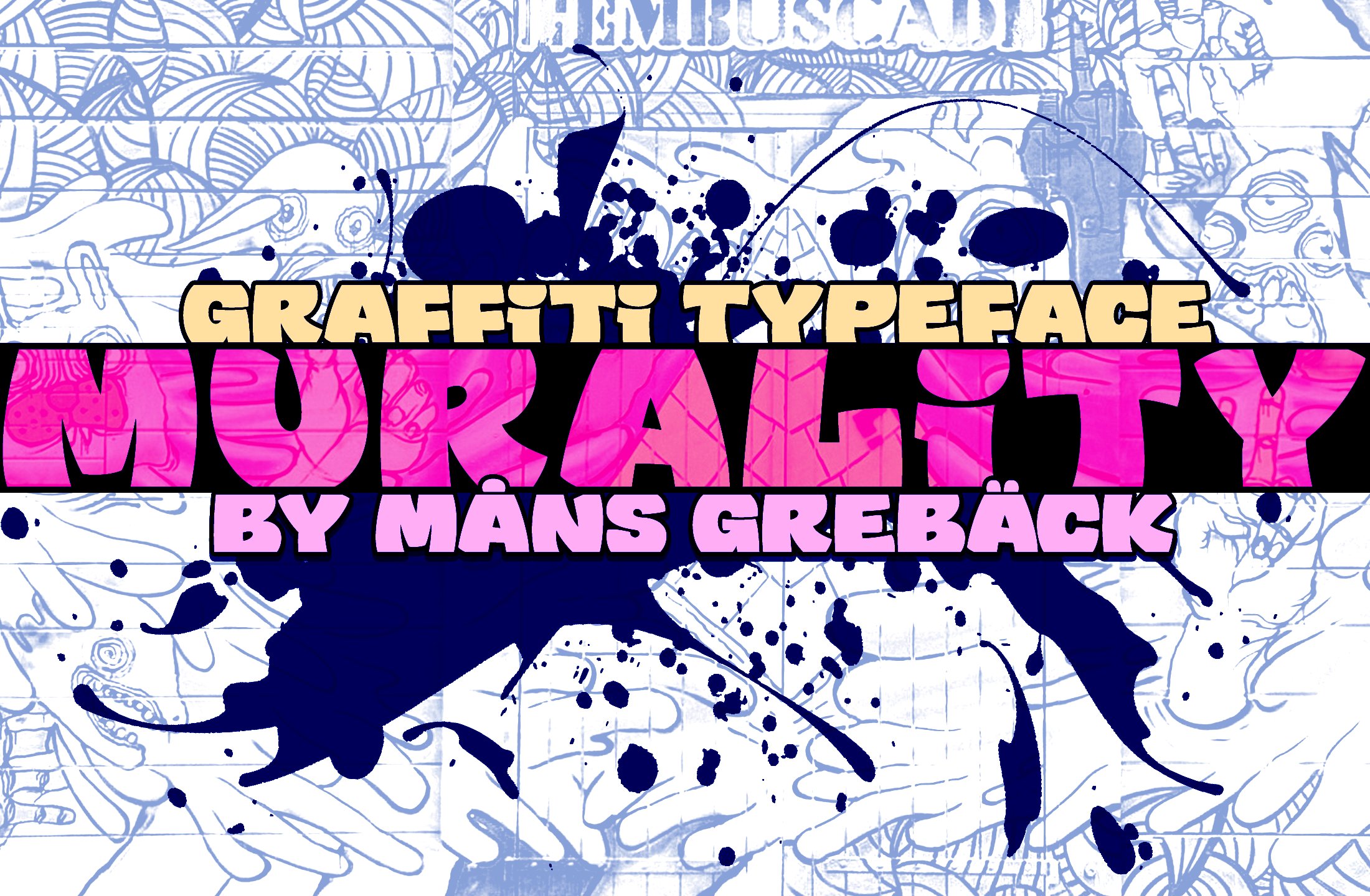 Murality – 5 Cool Graffiti Typefaces cover image.