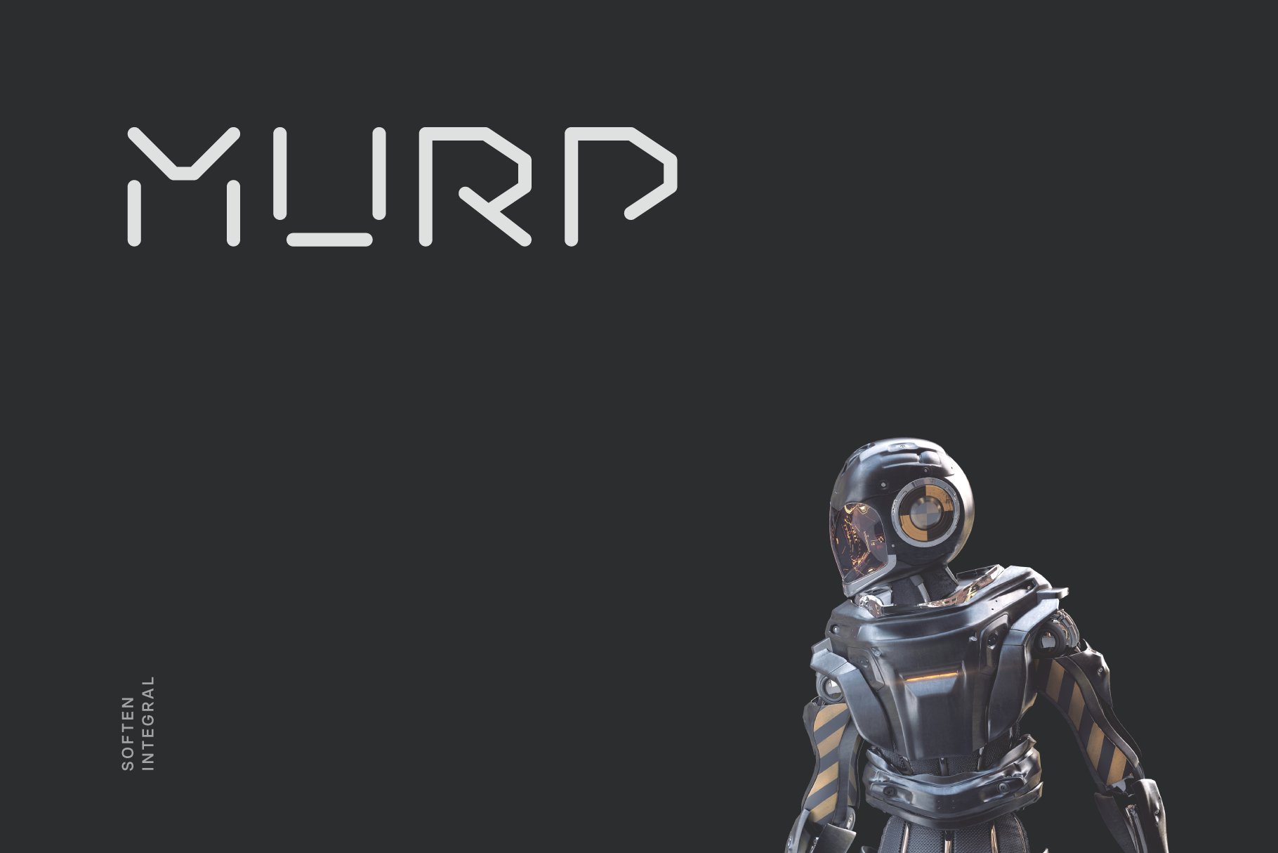 Murp Futuristic Cyber Font cover image.