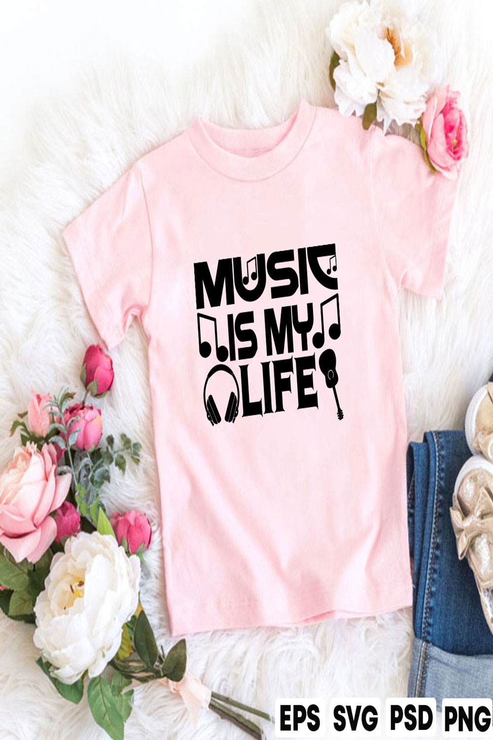 Music Is my Life pinterest preview image.