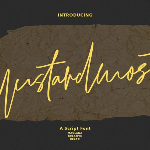 Mustardmoster Script Font cover image.