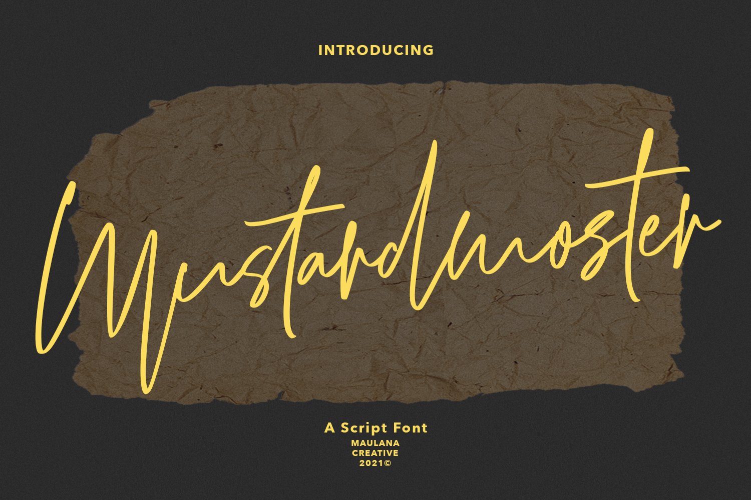 Mustardmoster Script Font cover image.