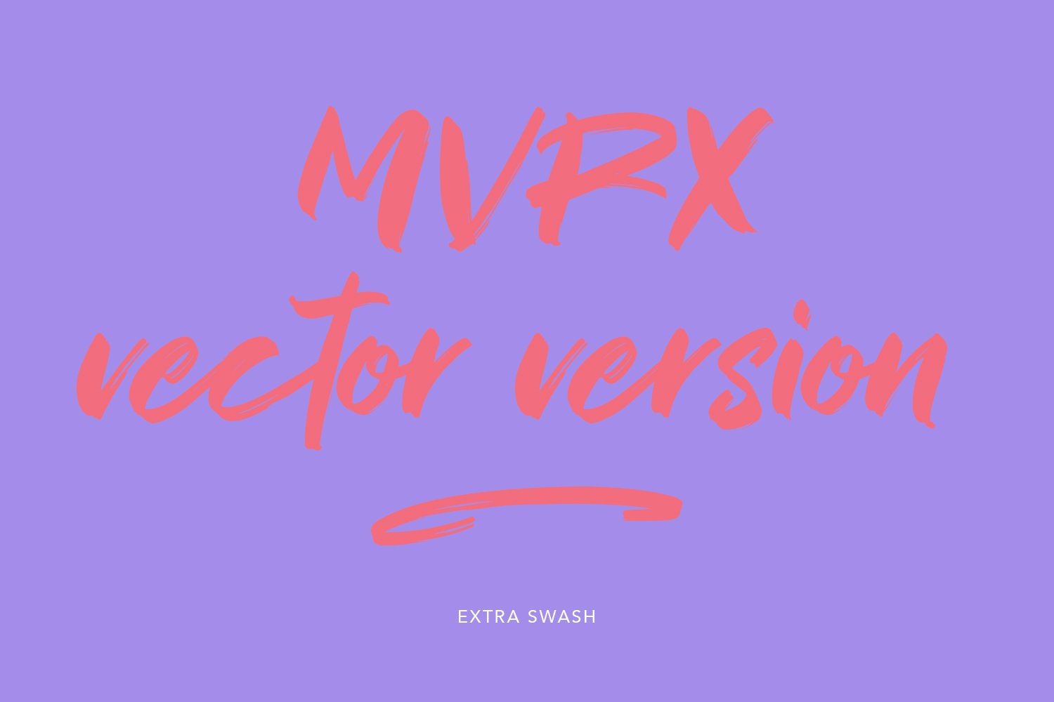 MVRX Maverix SVG Brush Font preview image.