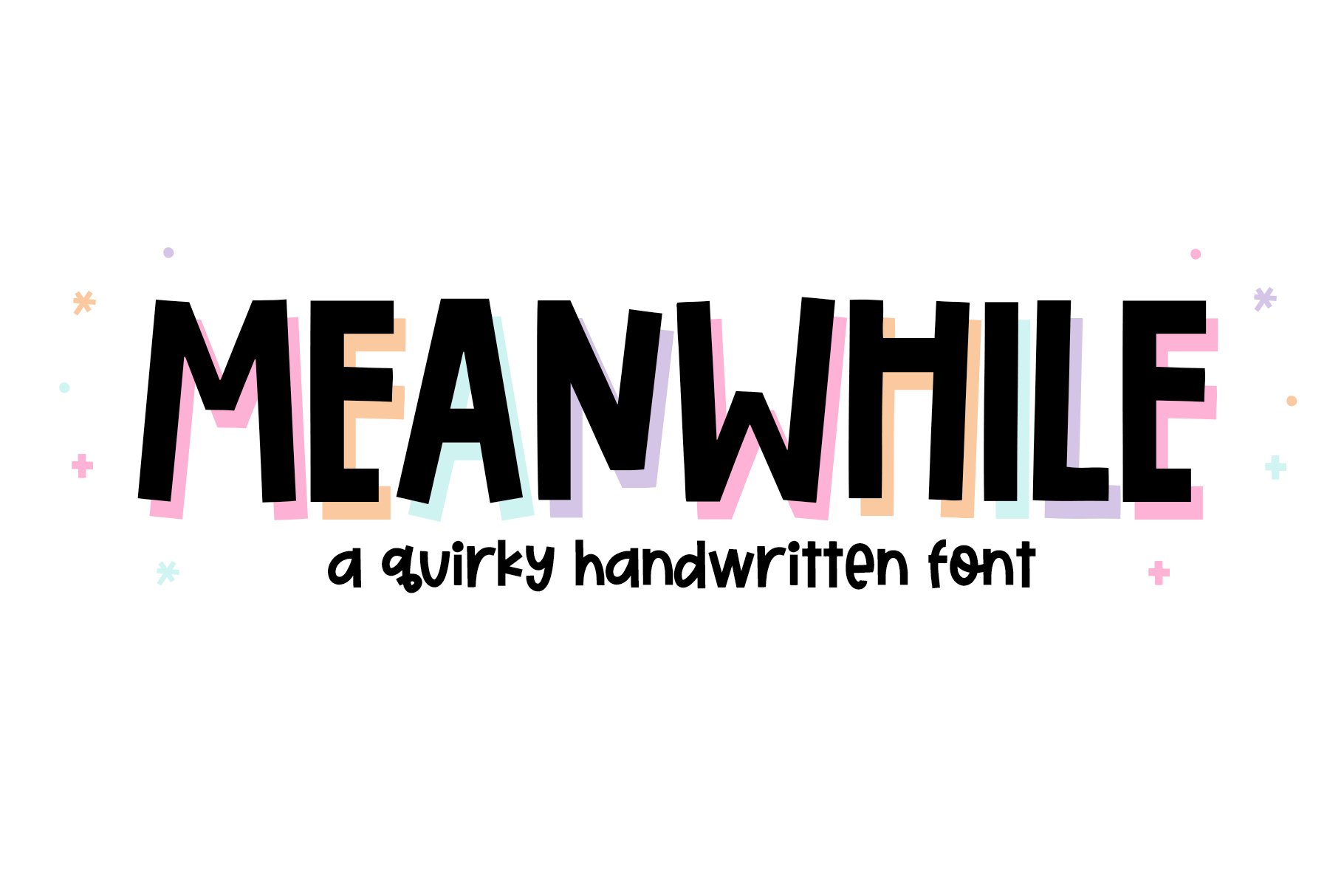 Meanwhile | Quirky Handwritten Font cover image.