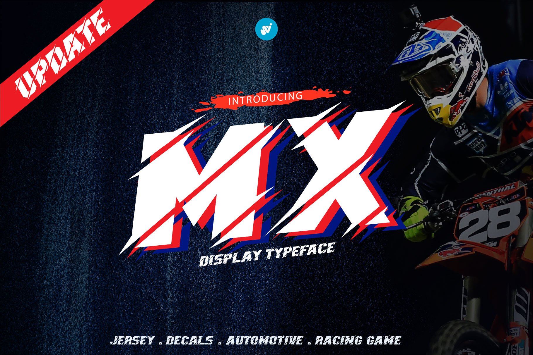MX motocross font cover image.