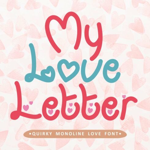 My Love Letter - Quirky Love Font cover image.