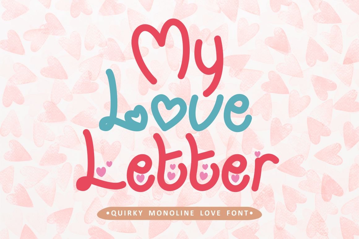 My Love Letter - Quirky Love Font cover image.