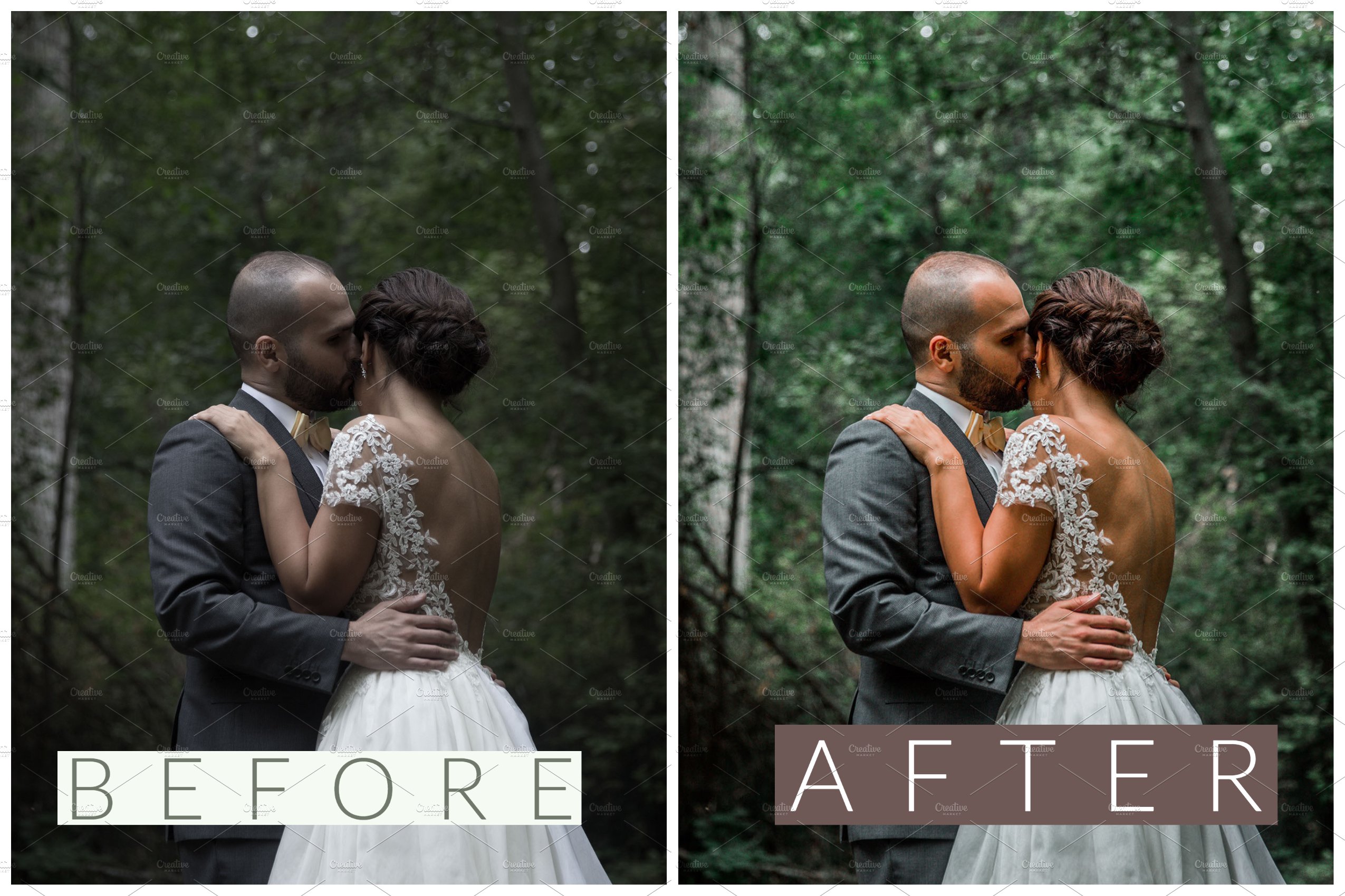 WEDDING Lightroom presets for couplepreview image.