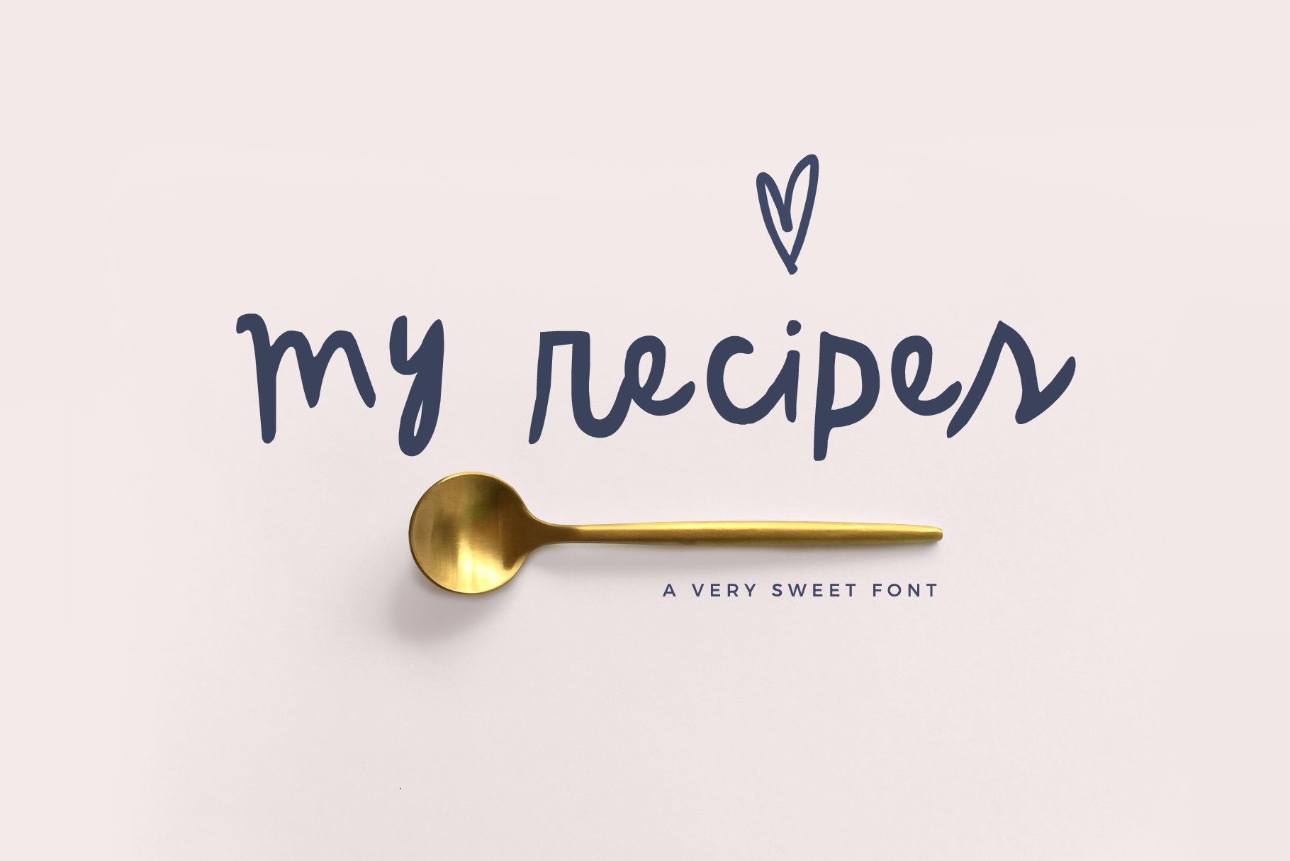 Script Font My Recipes cover image.