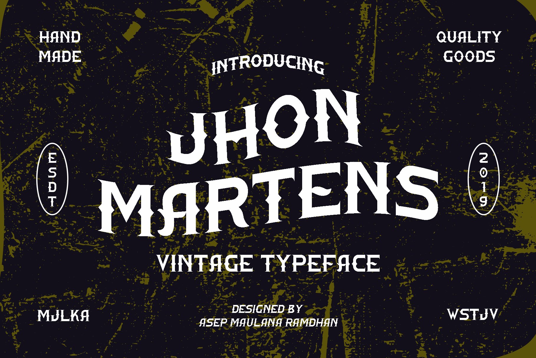 Jhon Martens Vintage Typeface cover image.