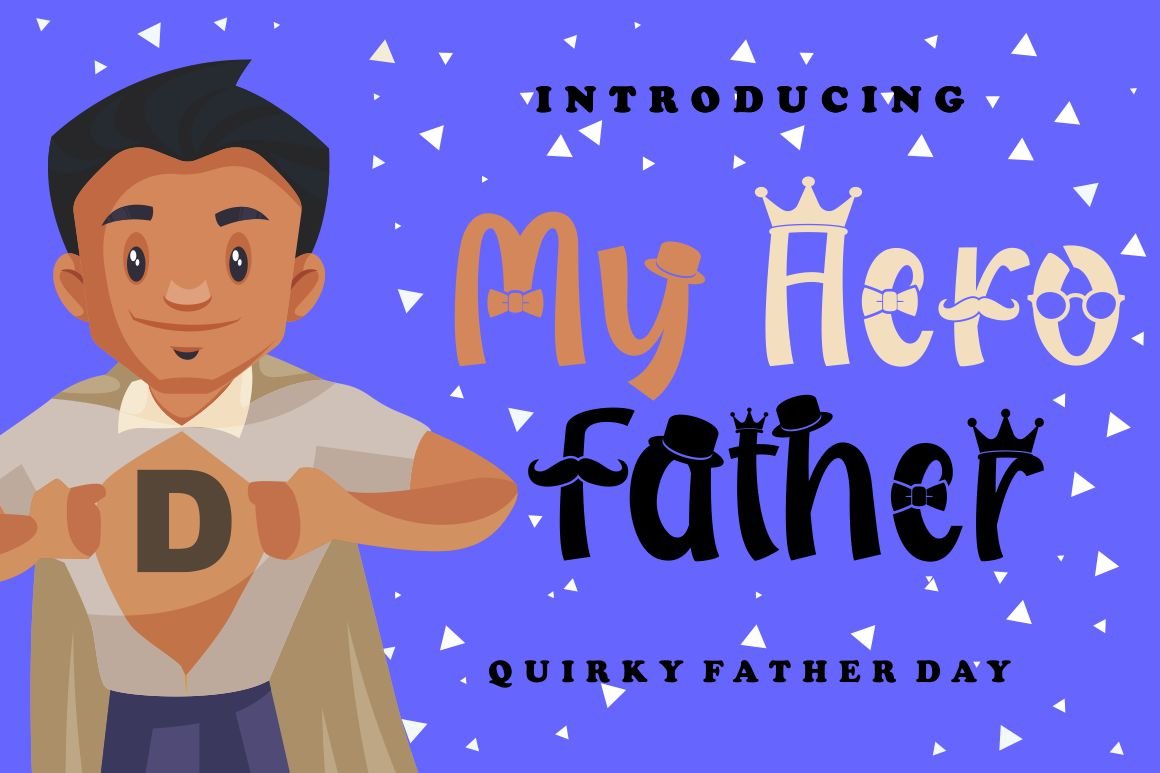 My Hero Father - Father Day Font cover image.