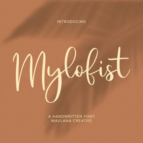 Mylofist Handwritten Script Font cover image.