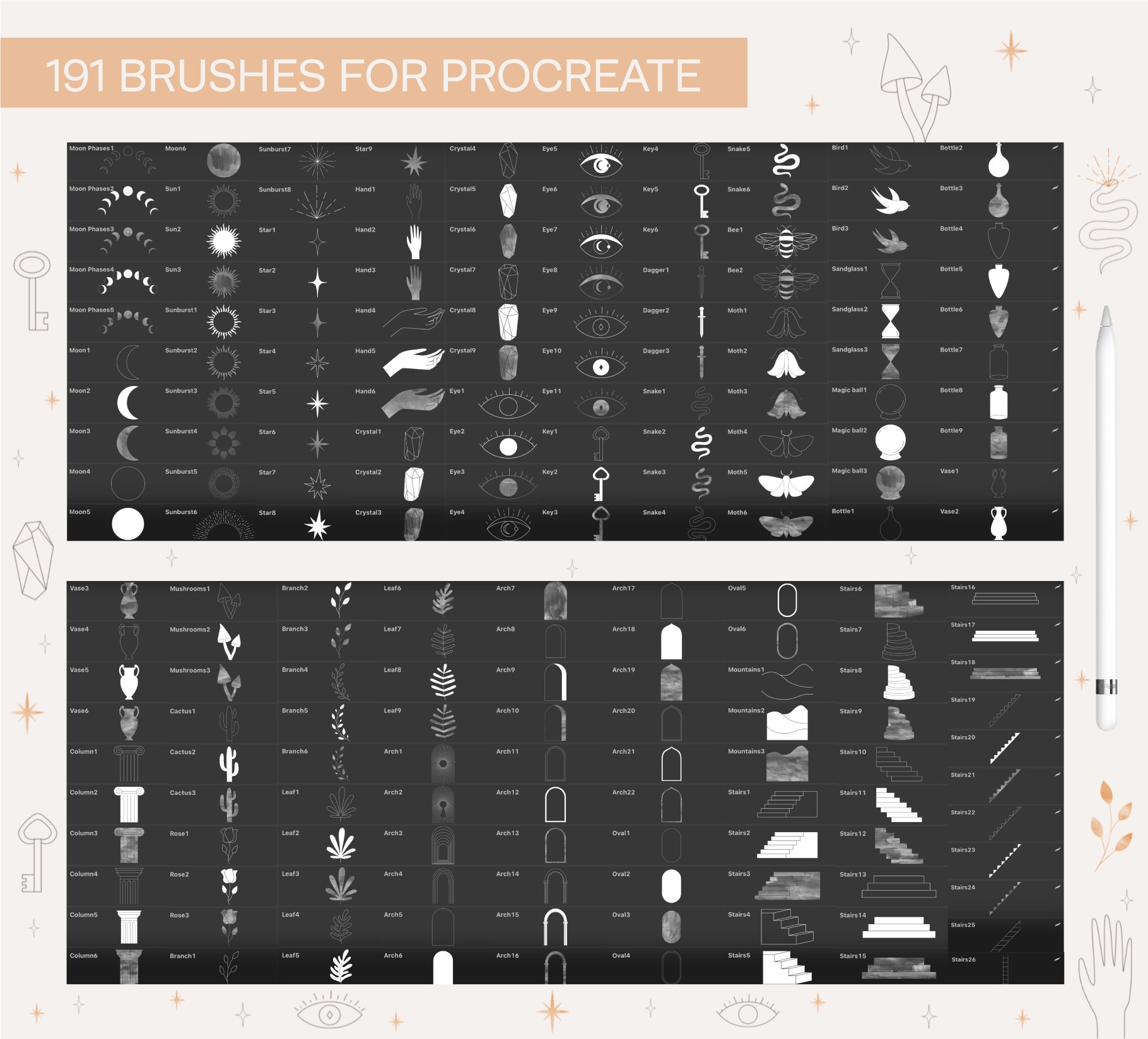 mystical stamp brushes preview 5 451