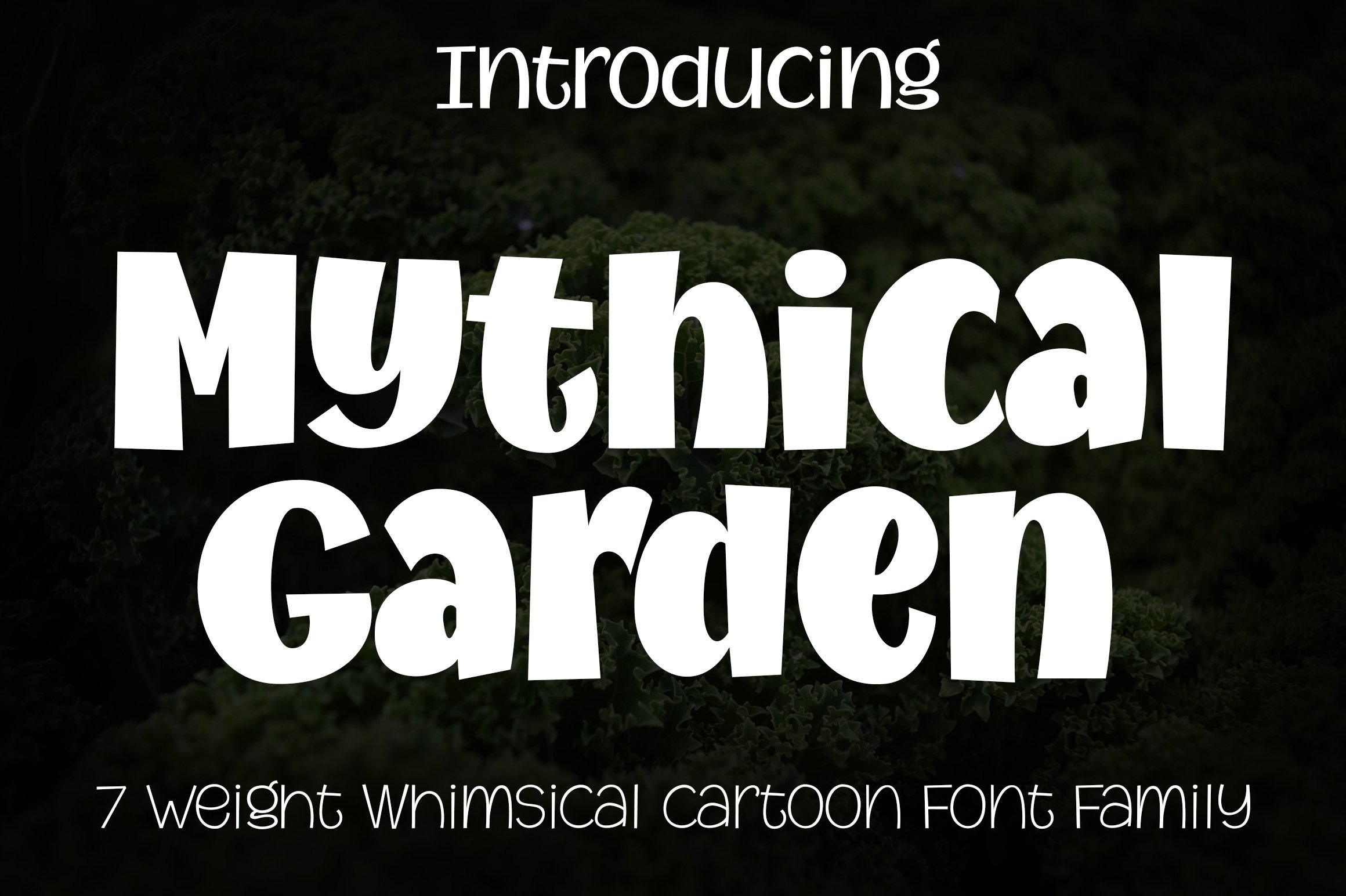 Mythical Garden Font Family cover image.