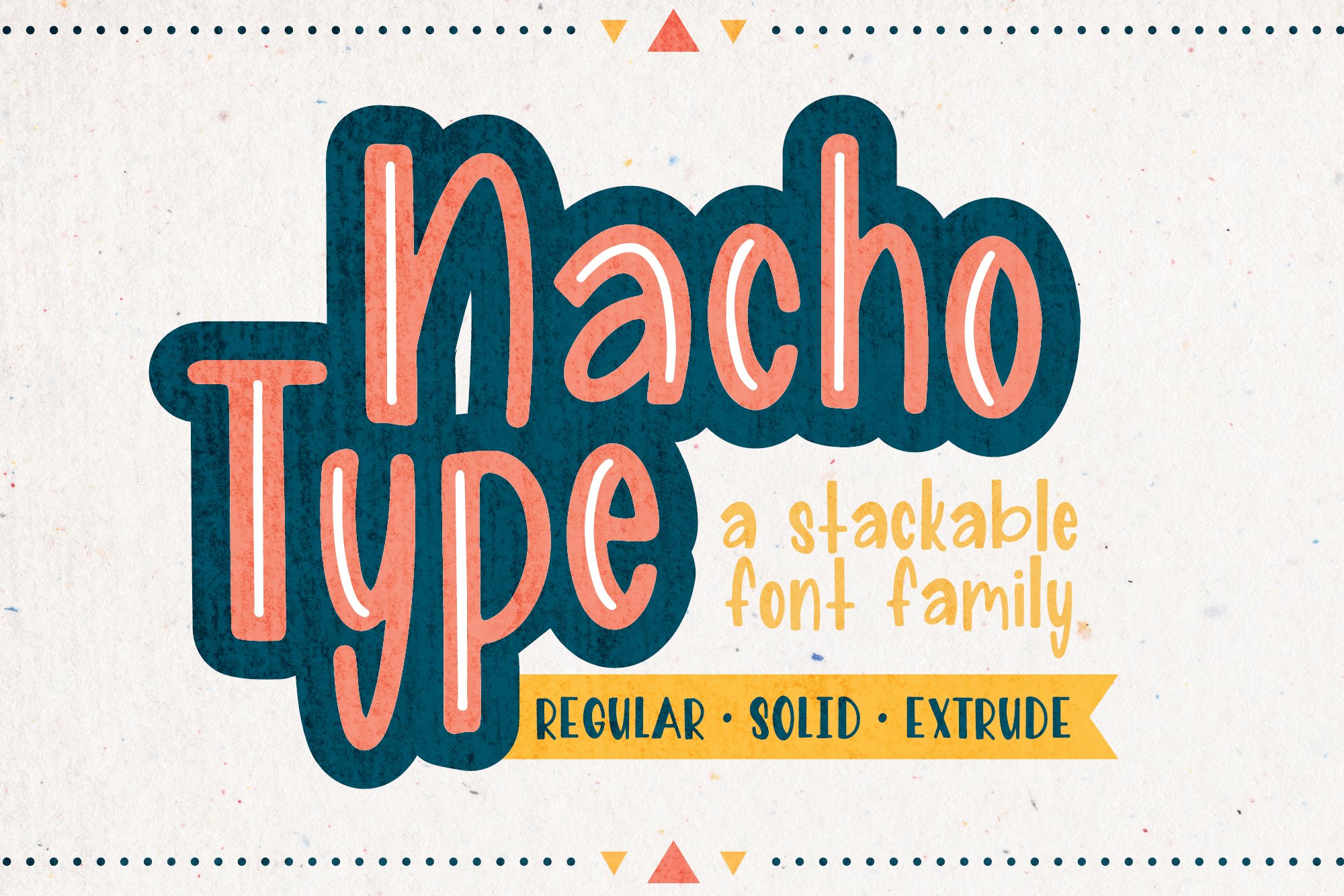 Nacho Type - Stackable Font Family cover image.