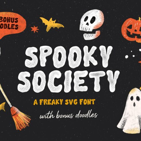 Spooky Society SVG Font cover image.