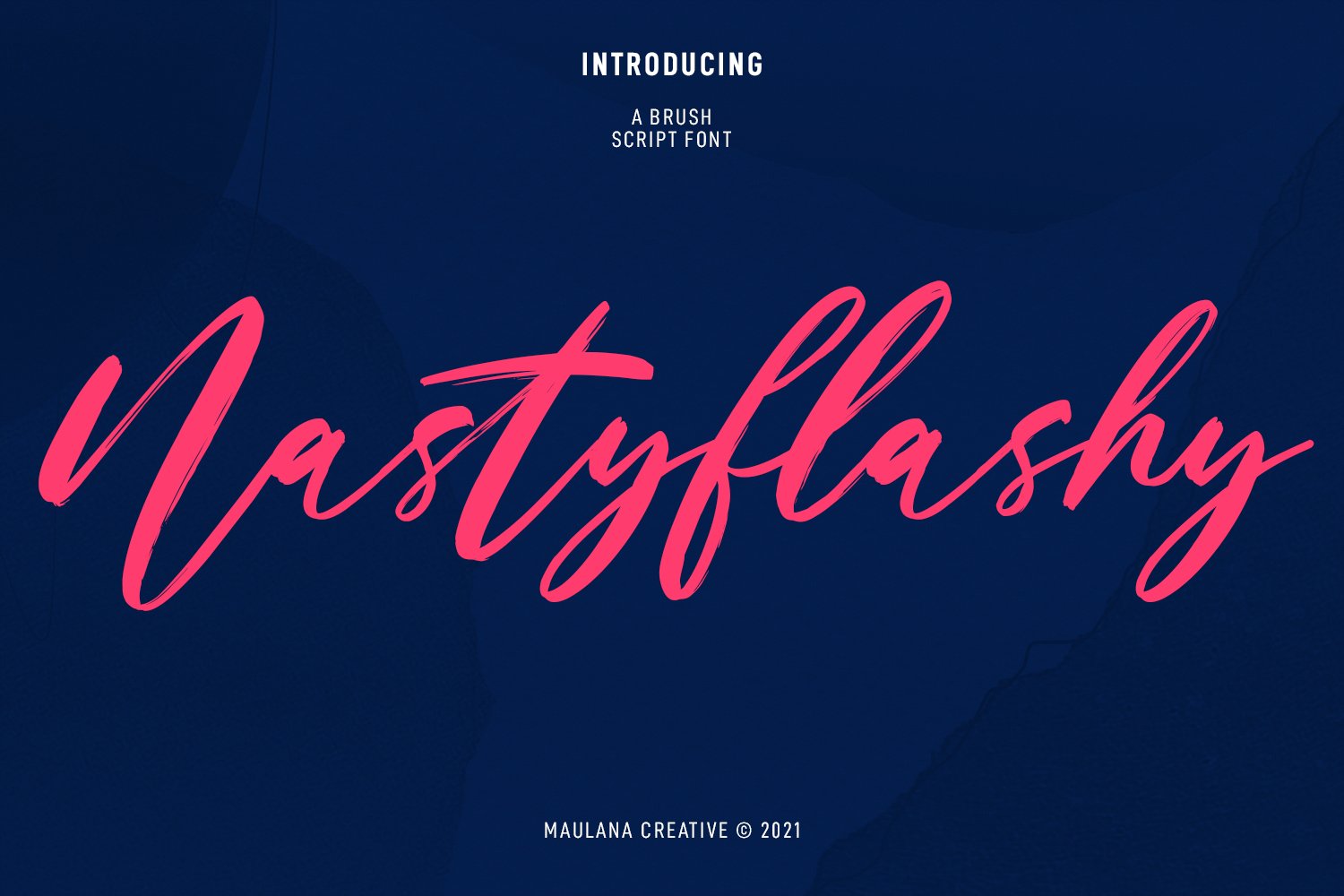 Nastyflashy Brush Script Font cover image.