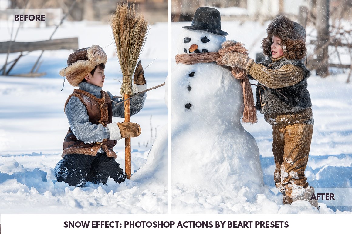 natural snow effect photoshop actions 54