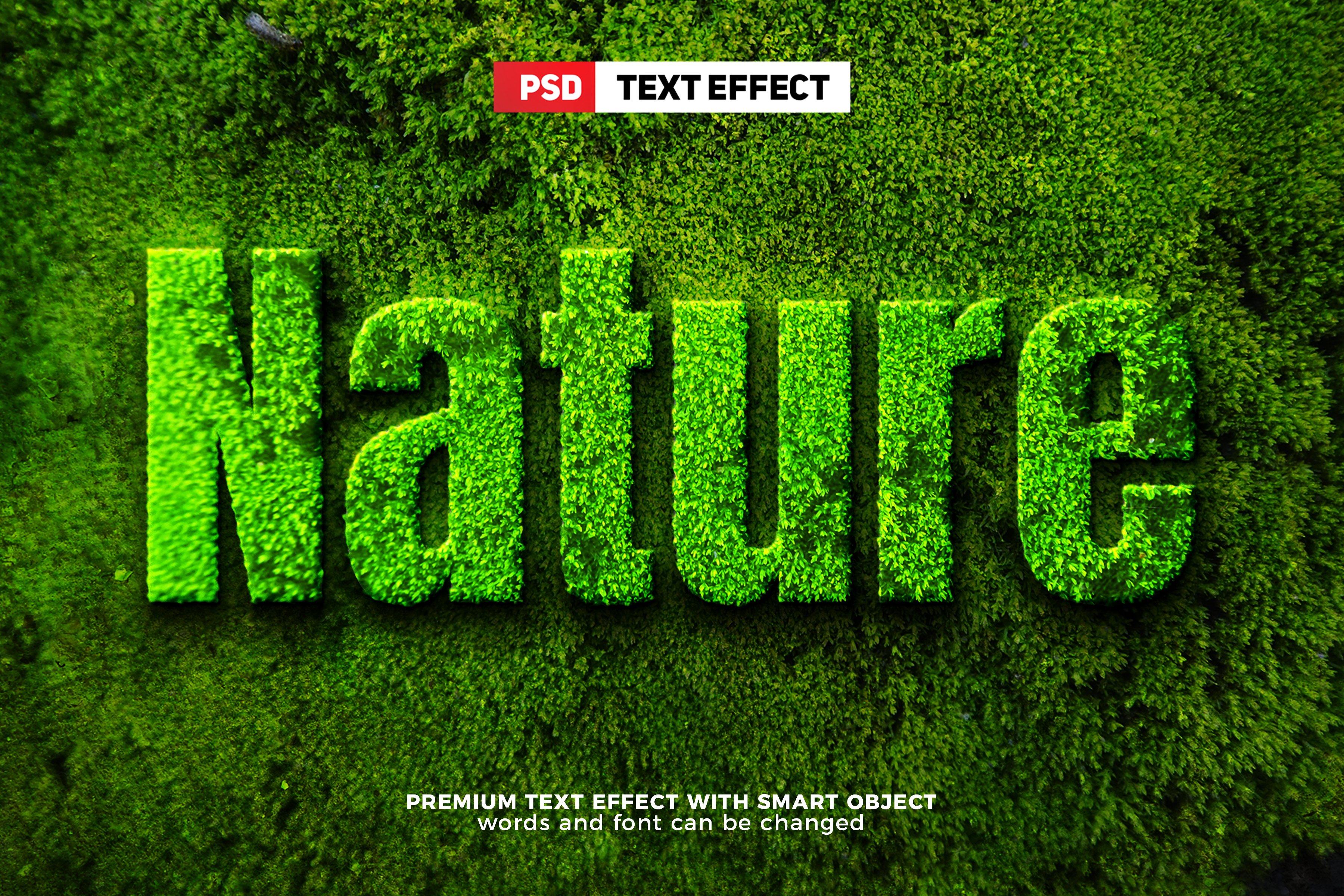 Nature Grass Editable Text Effectcover image.