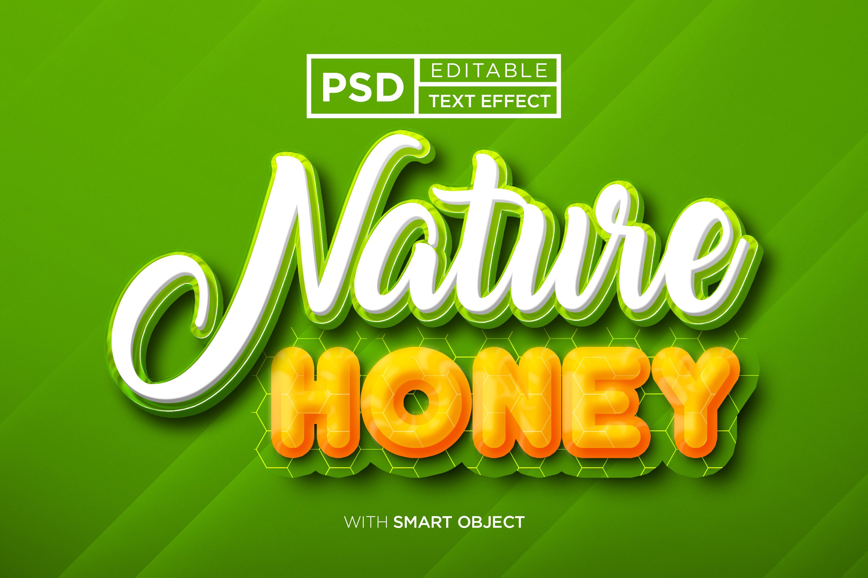 nature honey editable text effectcover image.