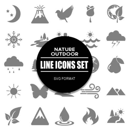 Nature Outdoor Icon Set cover image.