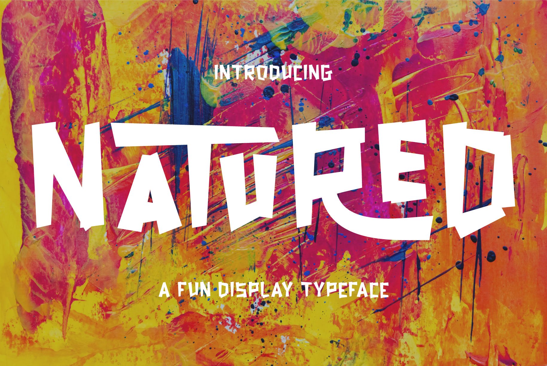 Natured - Modern and Fun Typeface cover image.