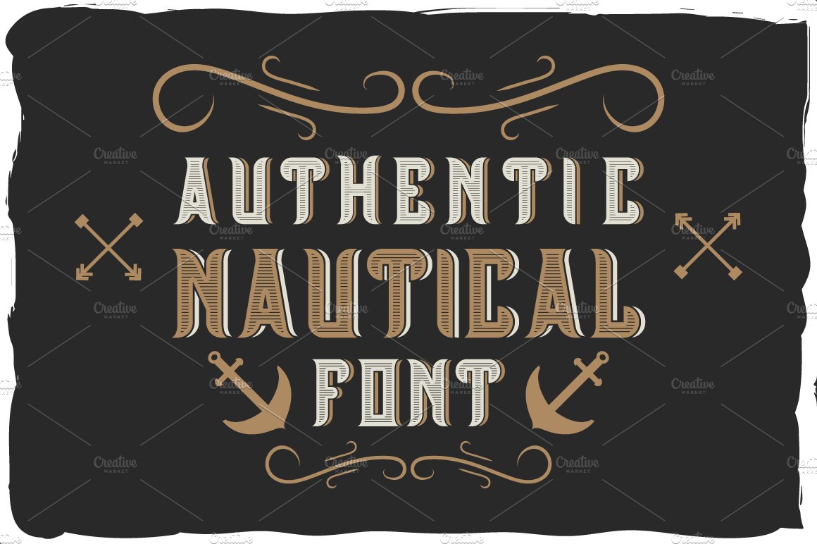 Nautical font + bonus label cover image.