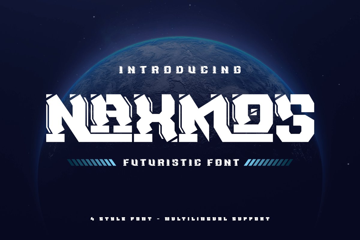 NAXMOS | Futuristic Font cover image.