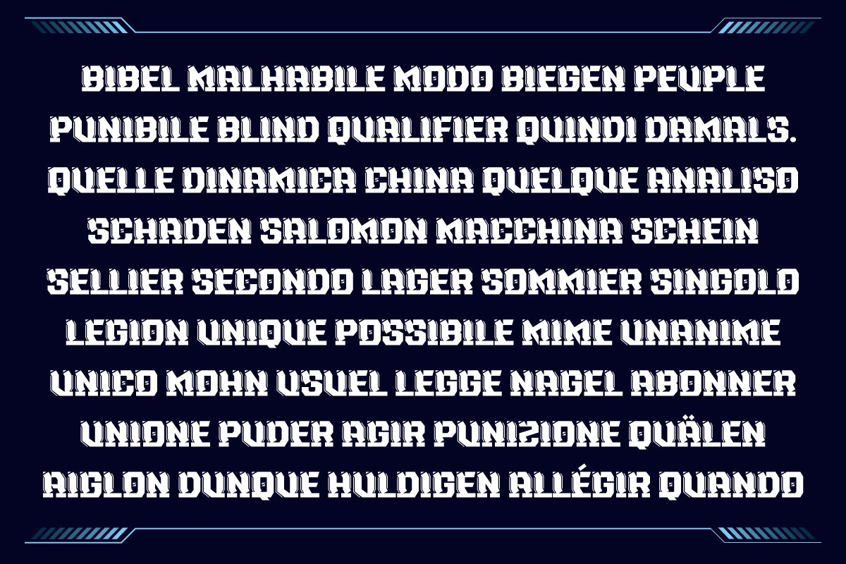 NAXMOS | Futuristic Font preview image.