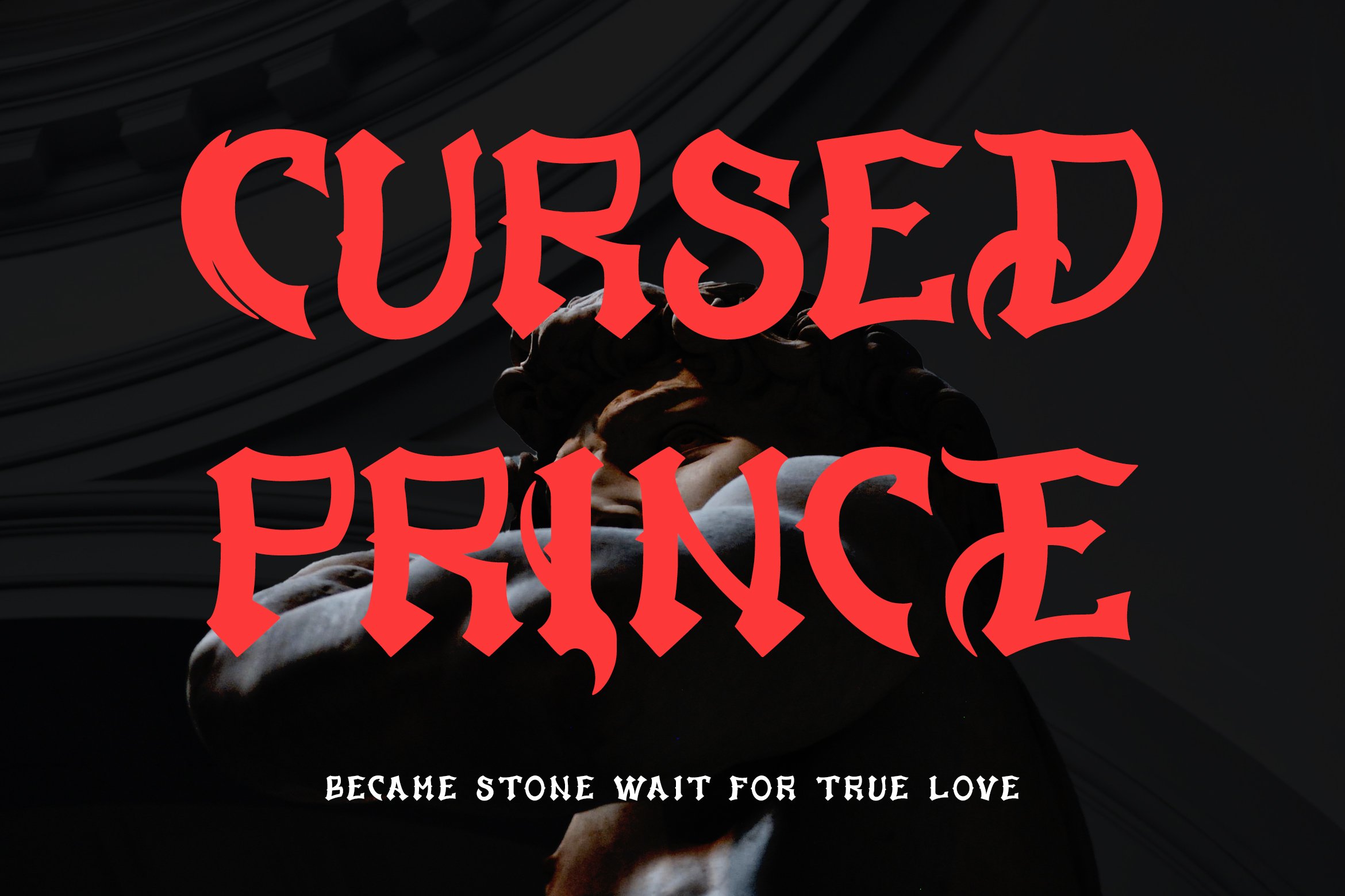 Nectura - Blackletter Display Font preview image.