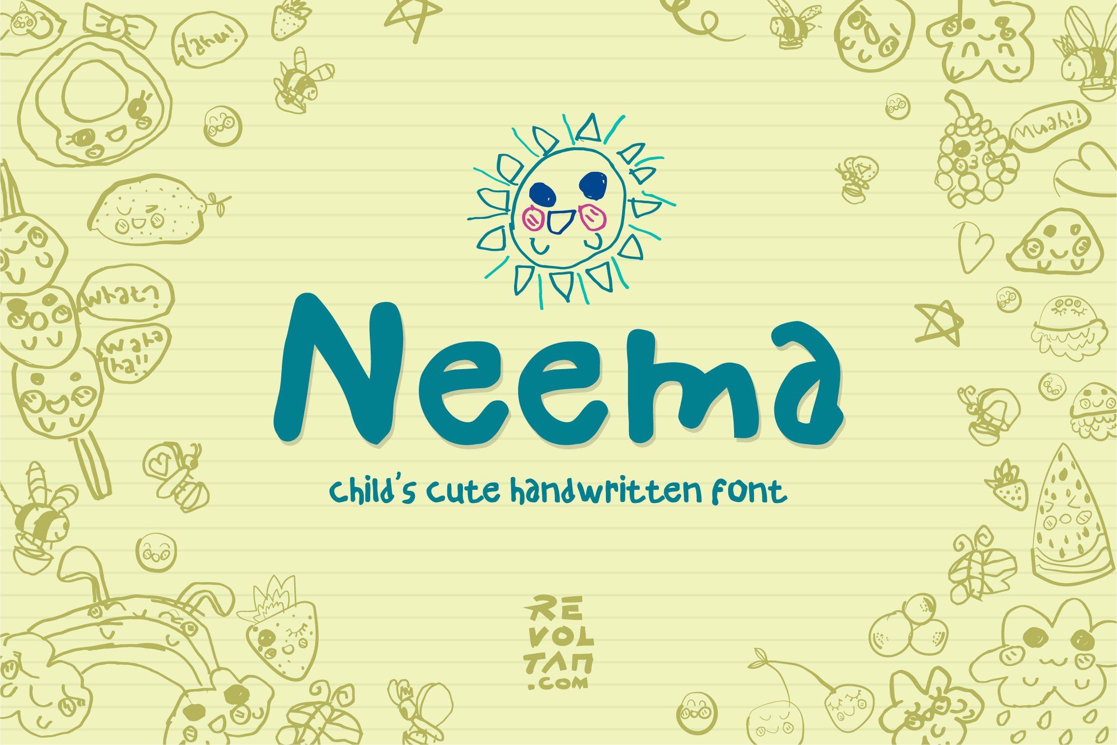 NEEMA - Child's Cute Handwritten cover image.