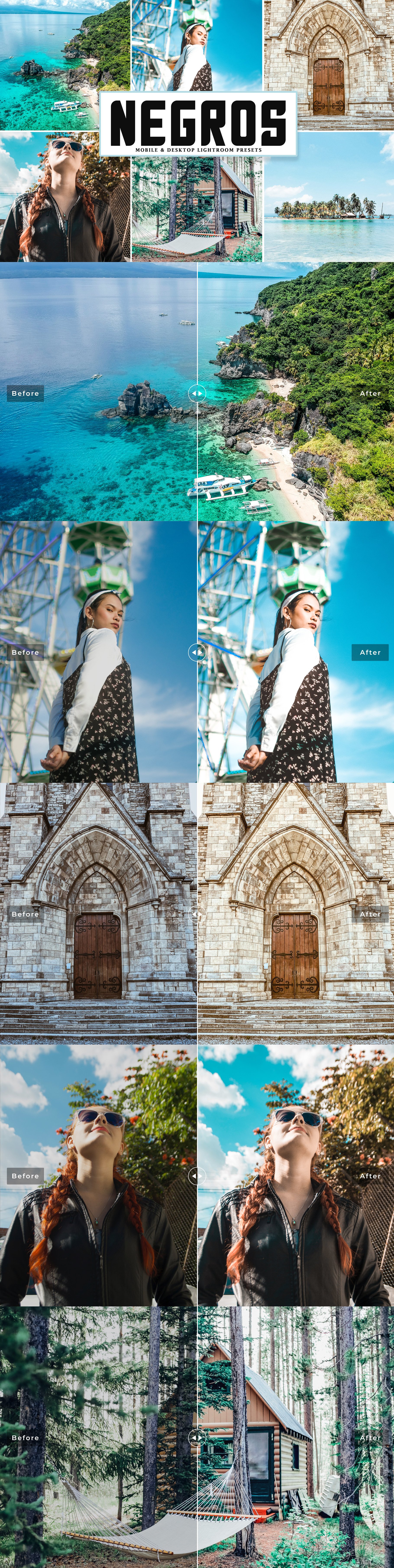 Negros Lightroom Presets Packcover image.