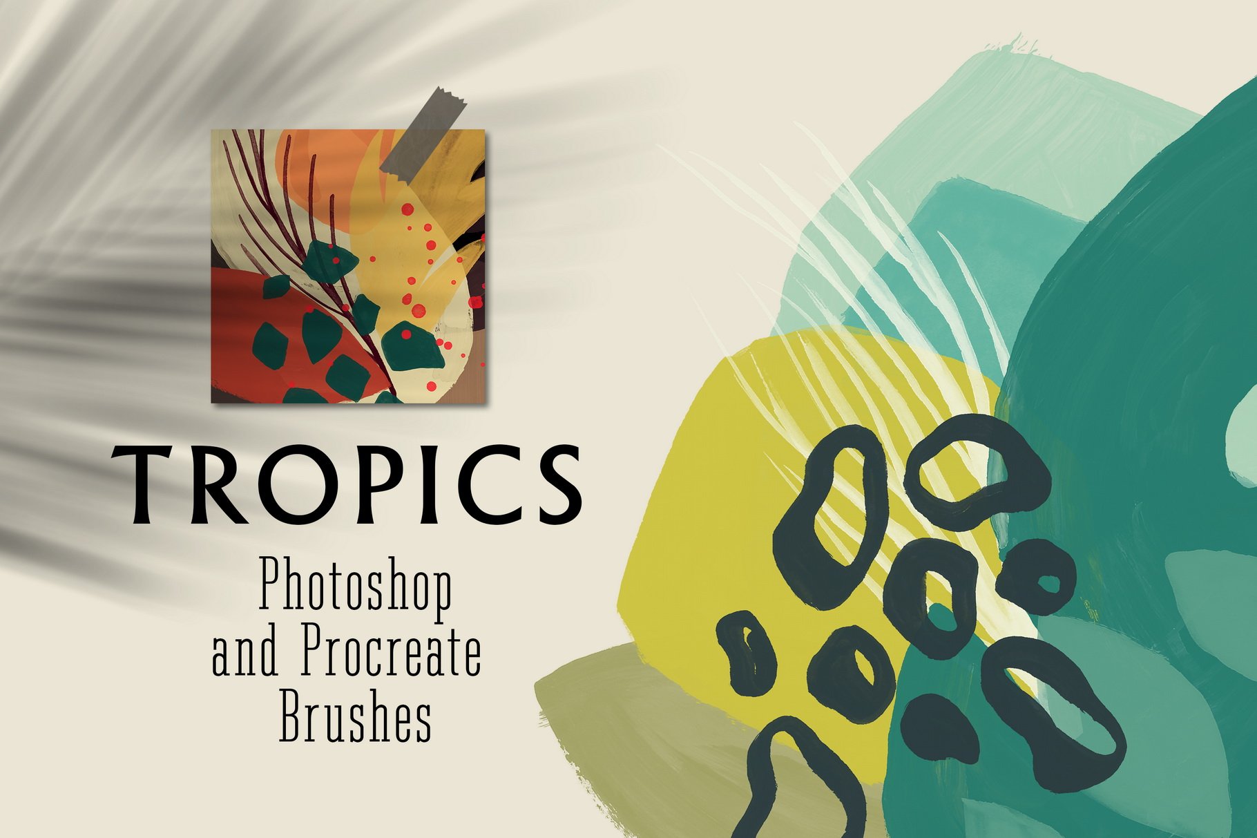 Tropics Photoshop&Procreate Brushescover image.
