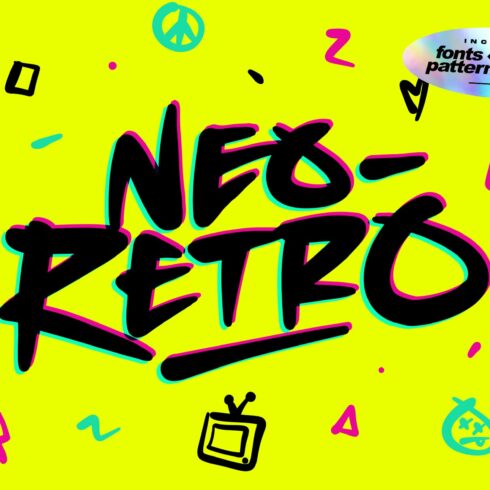 Neo-Retro Font + Extras cover image.