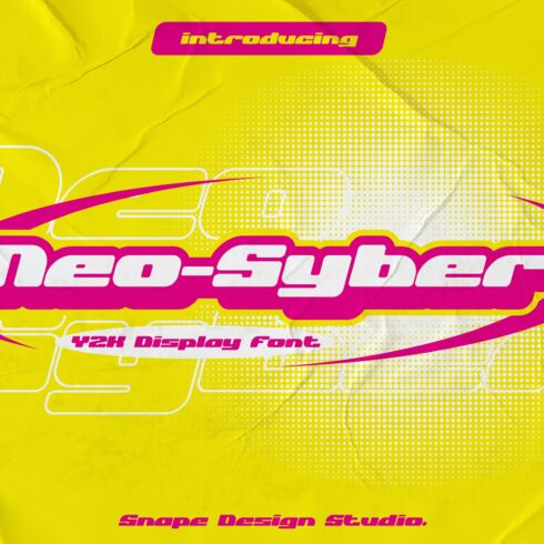 Neo-Syber - Y2K Font cover image.