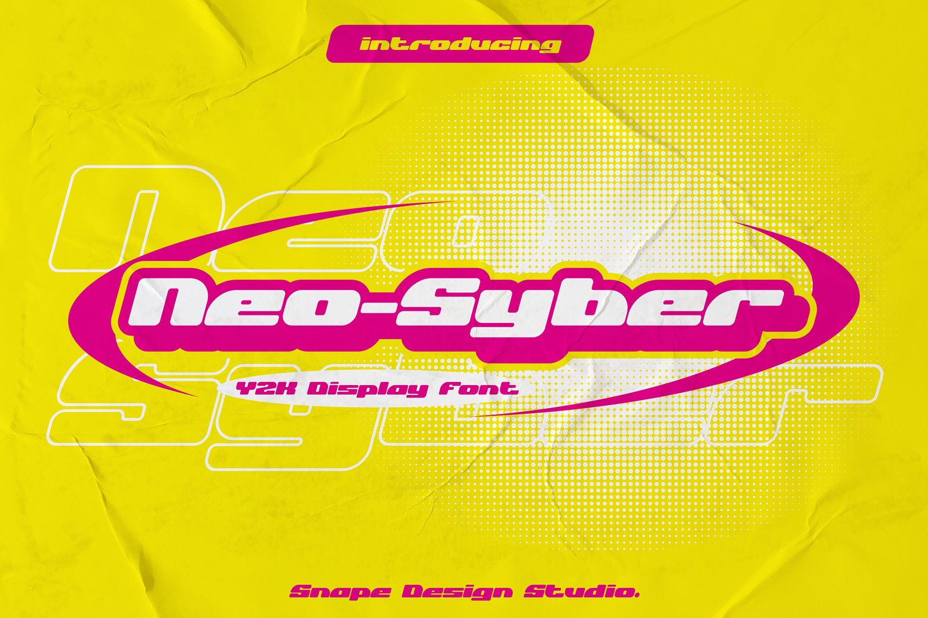 Neo-Syber - Y2K Font cover image.