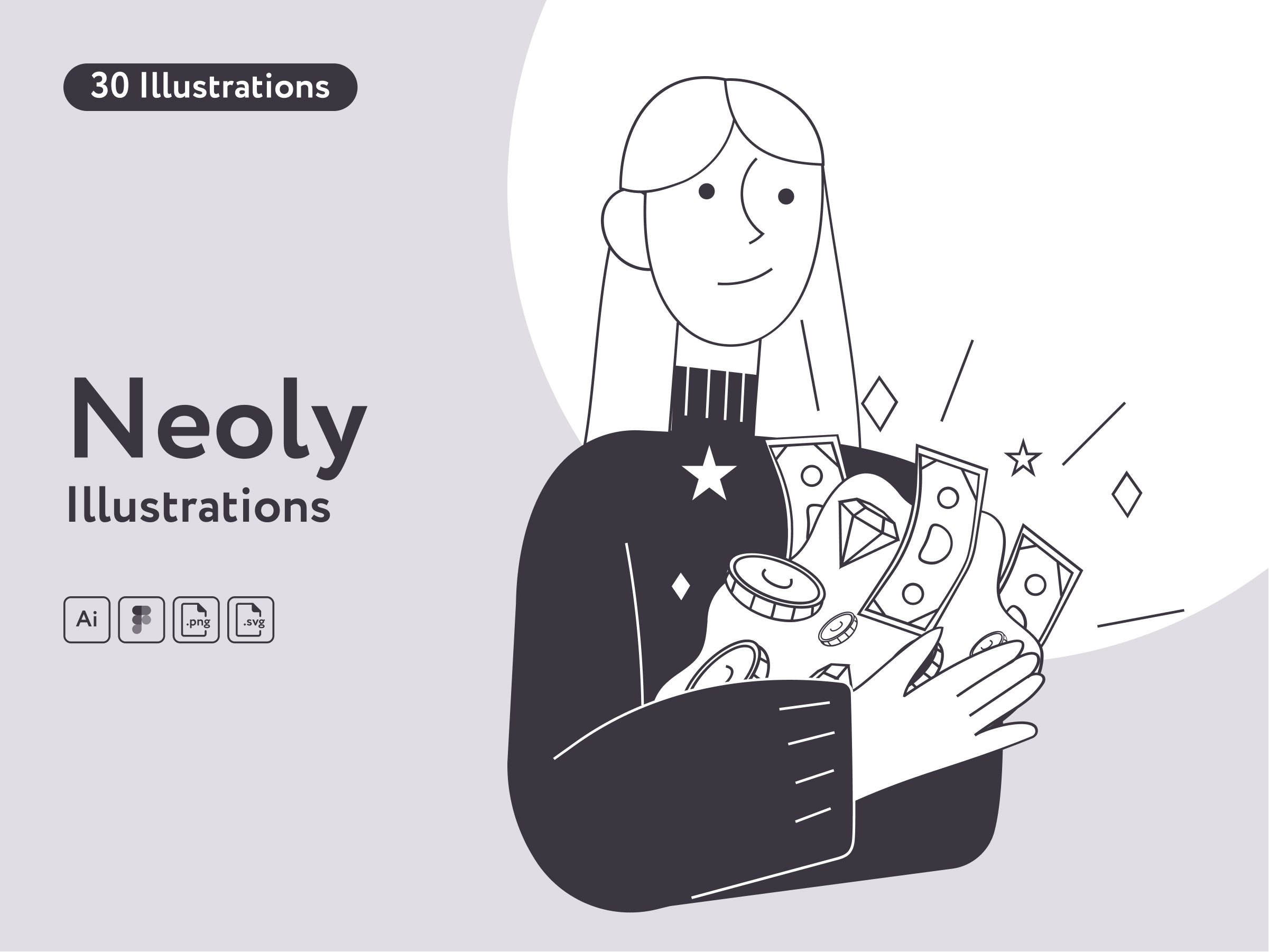 Neoly Finance Illustrations cover image.