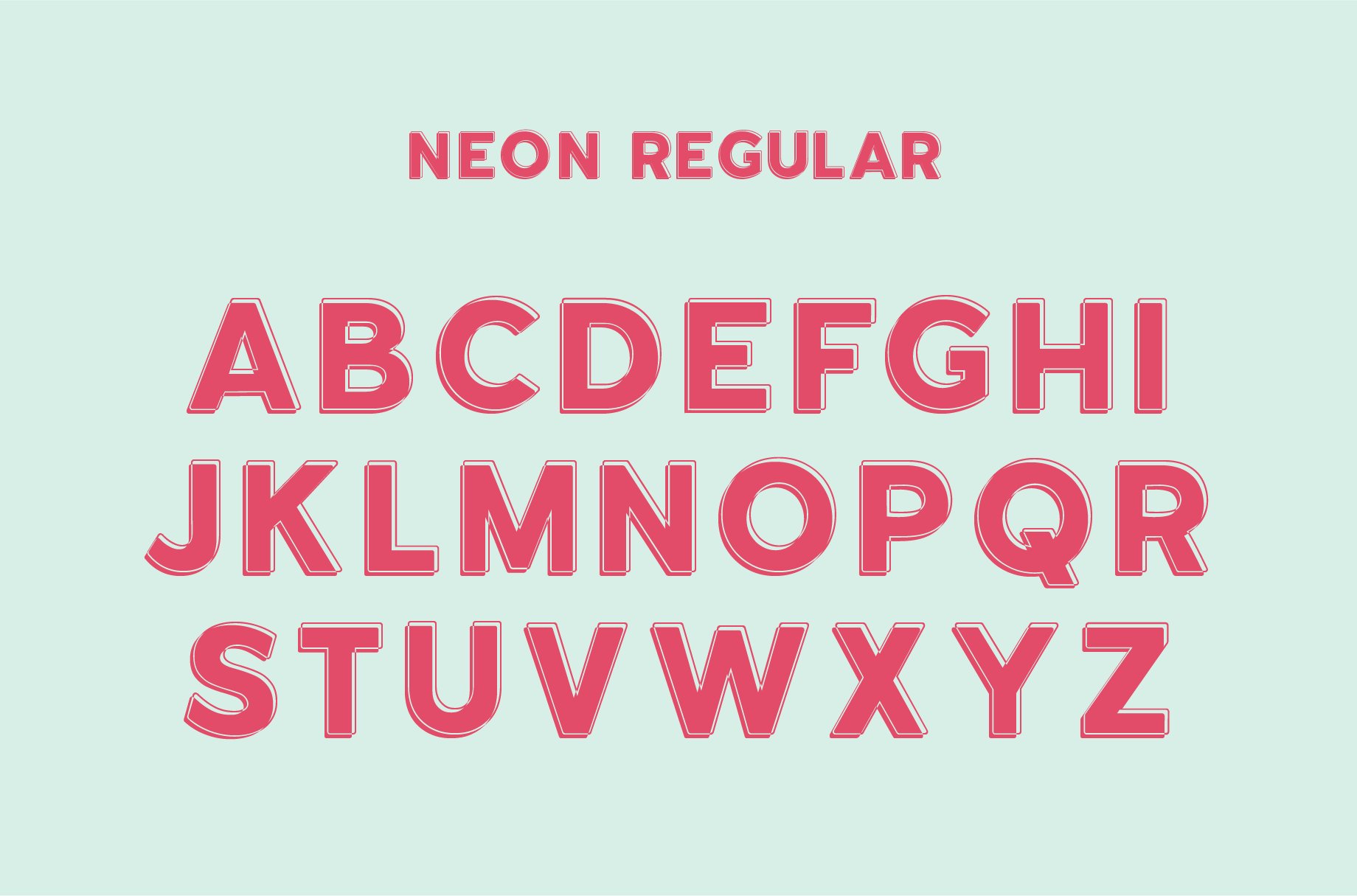 neon font by big cat creative 01 261