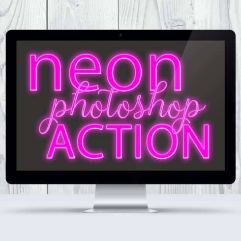 Pink Neon Photoshop Actioncover image.