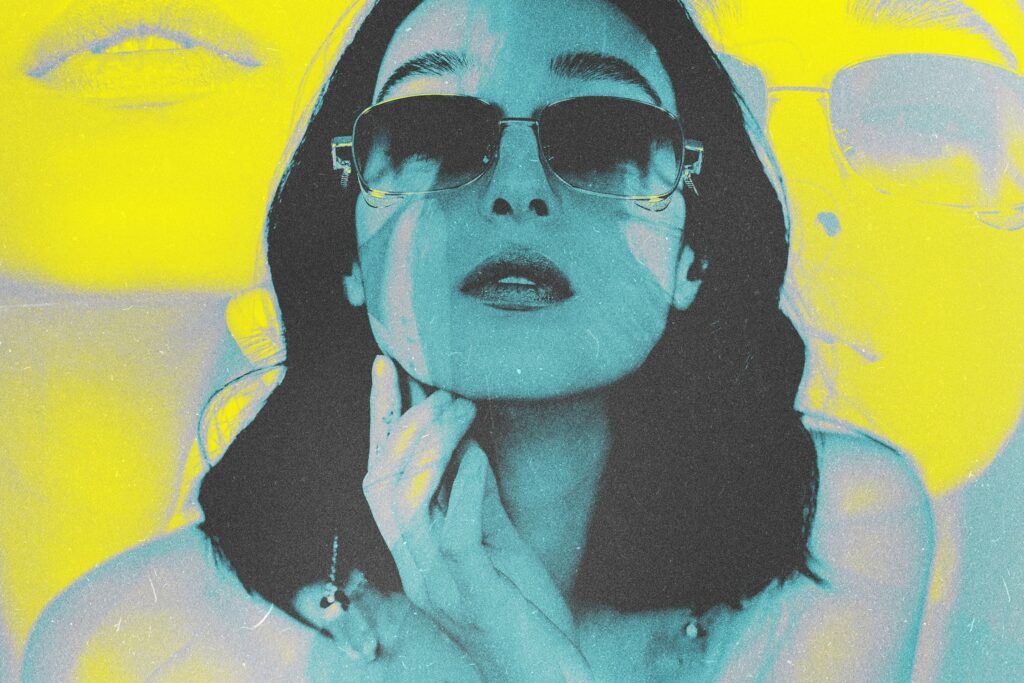 Neon Negative Effect for Posters MasterBundles