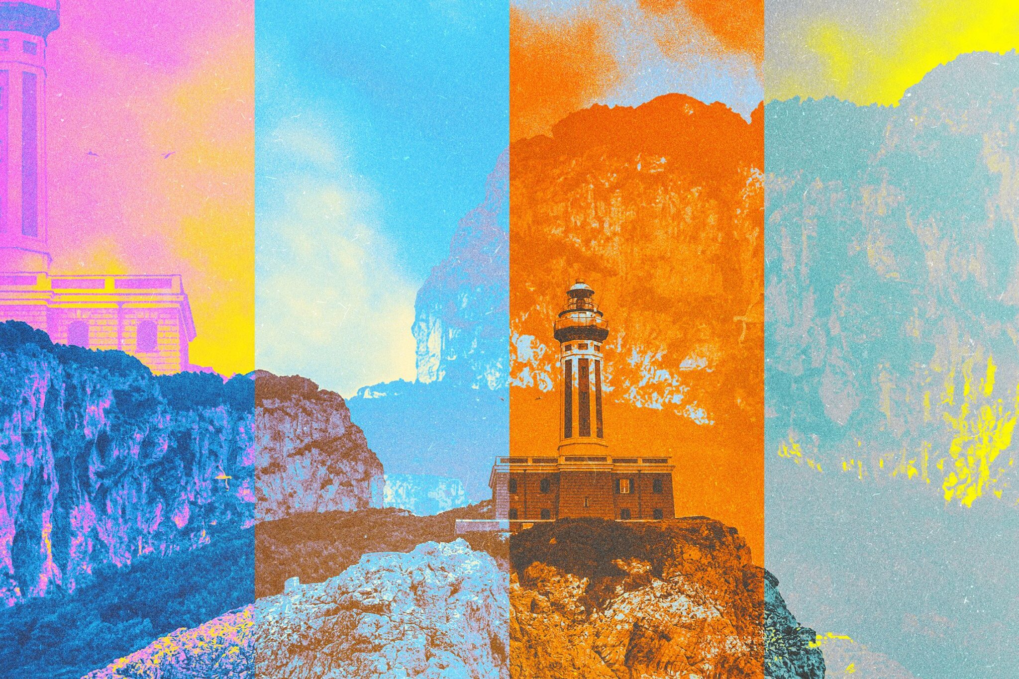 Neon Negative Effect for Posters MasterBundles