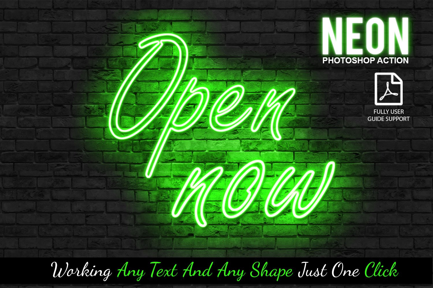Neon Photoshop Actioncover image.