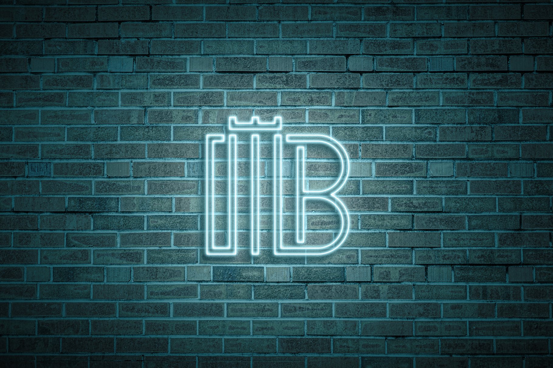 neon text effect logo 525