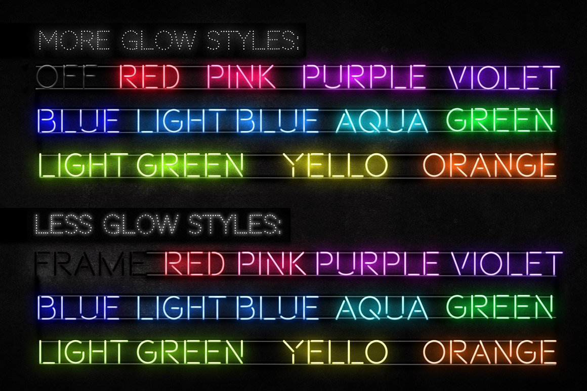 neon text layer style pack 4 433