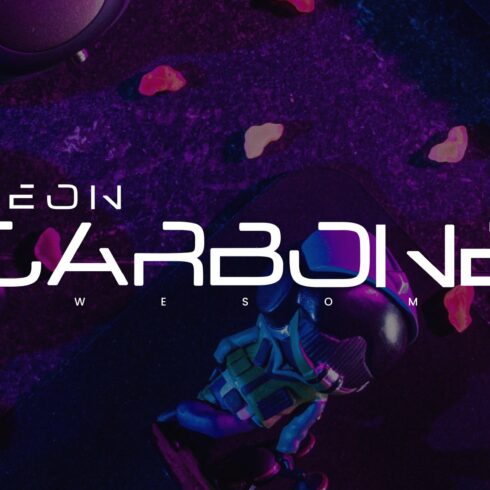 Neon Carbone - Modern Font cover image.