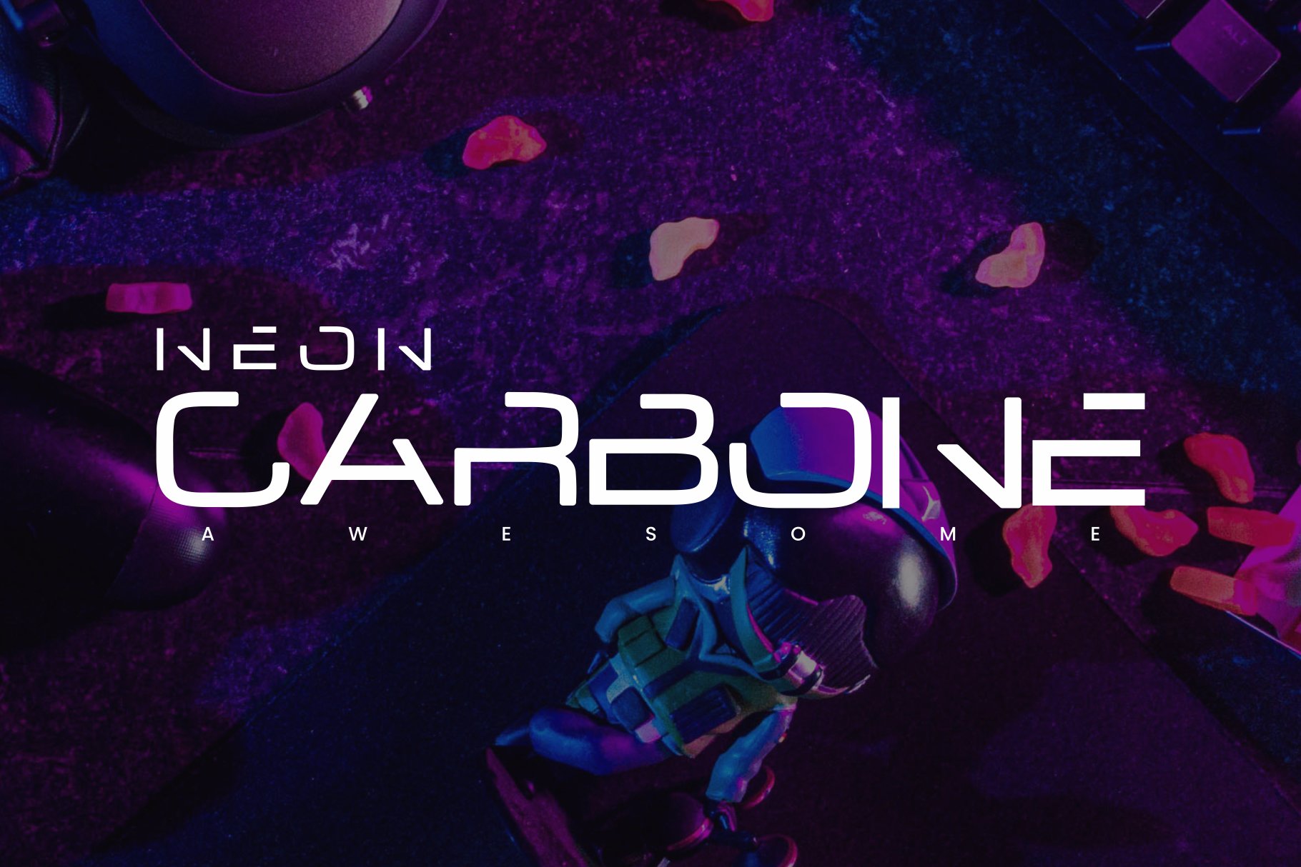 Neon Carbone - Modern Font cover image.